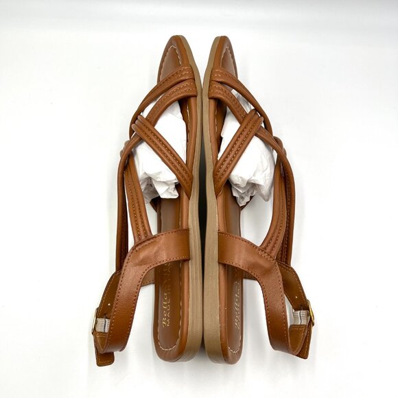 Bella Vita Womens Size 9.5 Ilo Brown Tan Leather Strappy Sandals Shoes - Picture 8 of 14